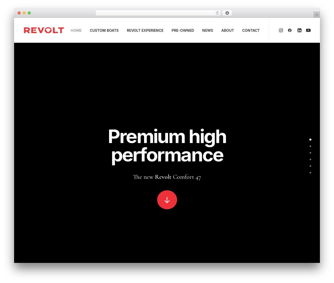 WP theme Uncode - revoltcustomboats.com