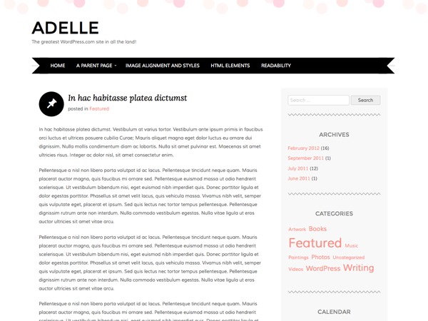 Adelle – WordPress.com WordPress blog theme by BluChic