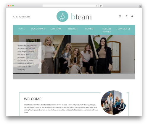 B-Team Customized template WordPress theme - bteamottawa.com