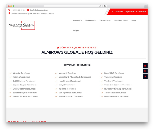 Constix WordPress website theme - almirowsglobal.com