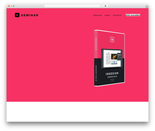 convertio best WordPress theme - indesign-seminar.ch