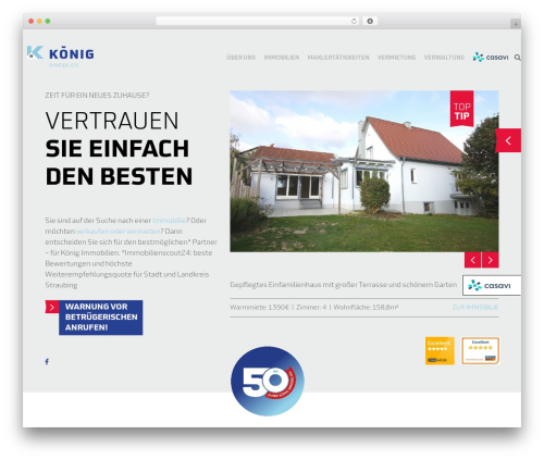 Danubius Wordpress Theme WordPress page theme - koenig-immobilien.com