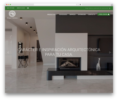 Diego Cabrera WordPress theme - materialesdiegocabrera.com