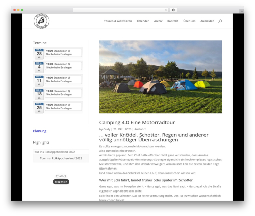 Divi WordPress theme - sturzbuegel.de