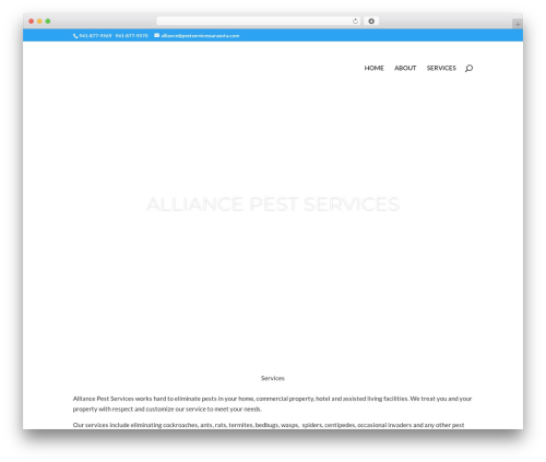 Divi WordPress theme - pestservicessarasota.com
