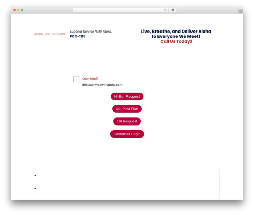 Divi WordPress theme - servicewithaloha.com
