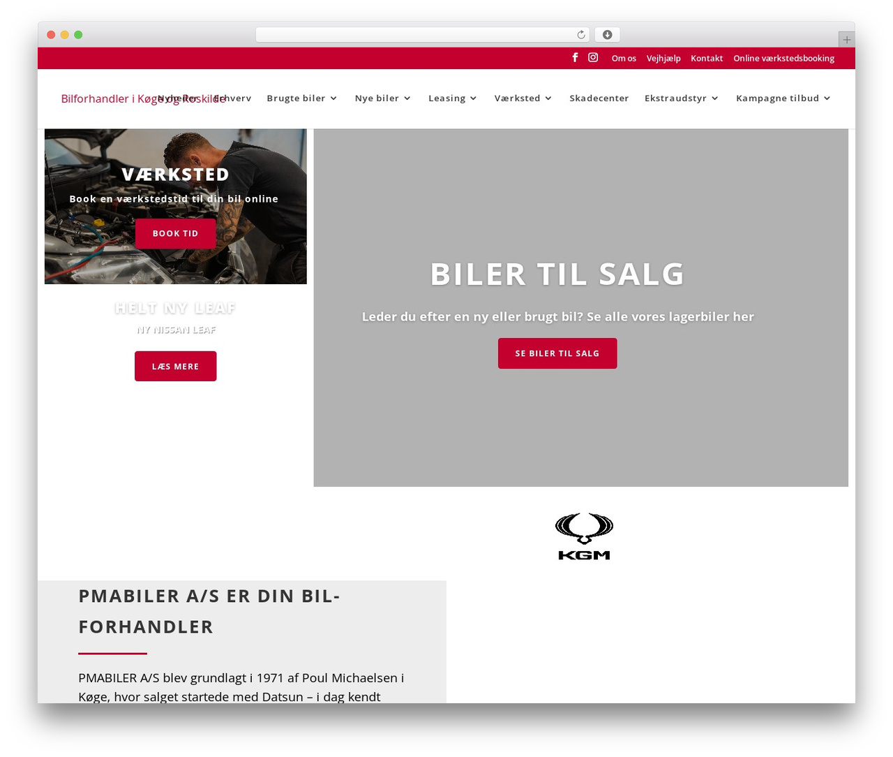 Divi WordPress theme - pmabiler.dk