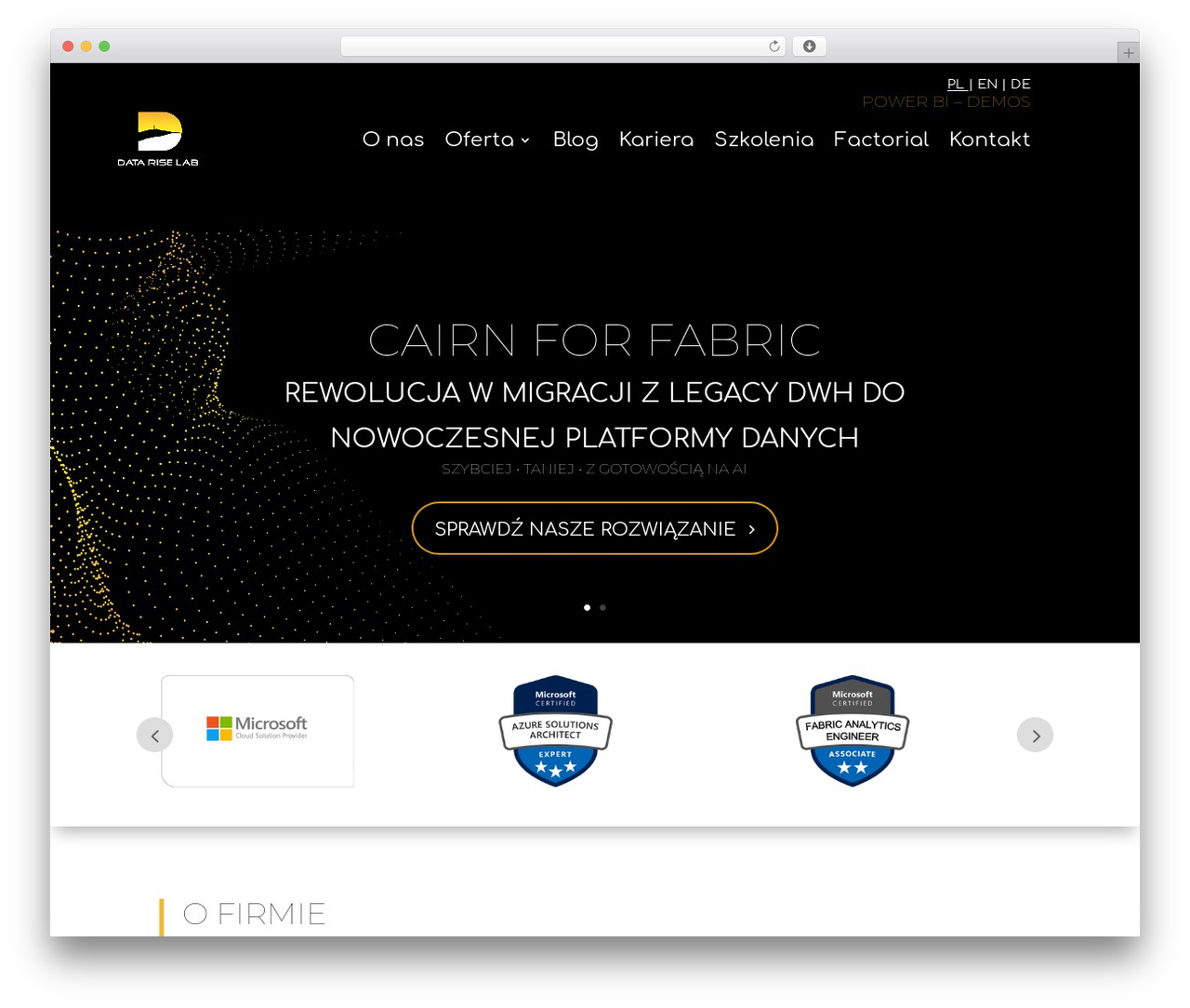 Divi WordPress theme - datariselab.pl