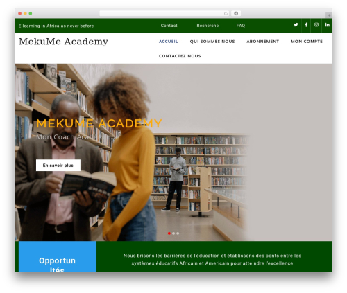 Educational Zone Pro WordPress website theme - mekumeacademy-us.org