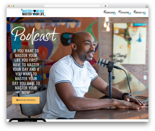 Flathost theme WordPress - masteryourdaymasteryourlife.com