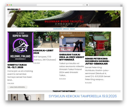 Moire WordPress theme - bujinkan.fi