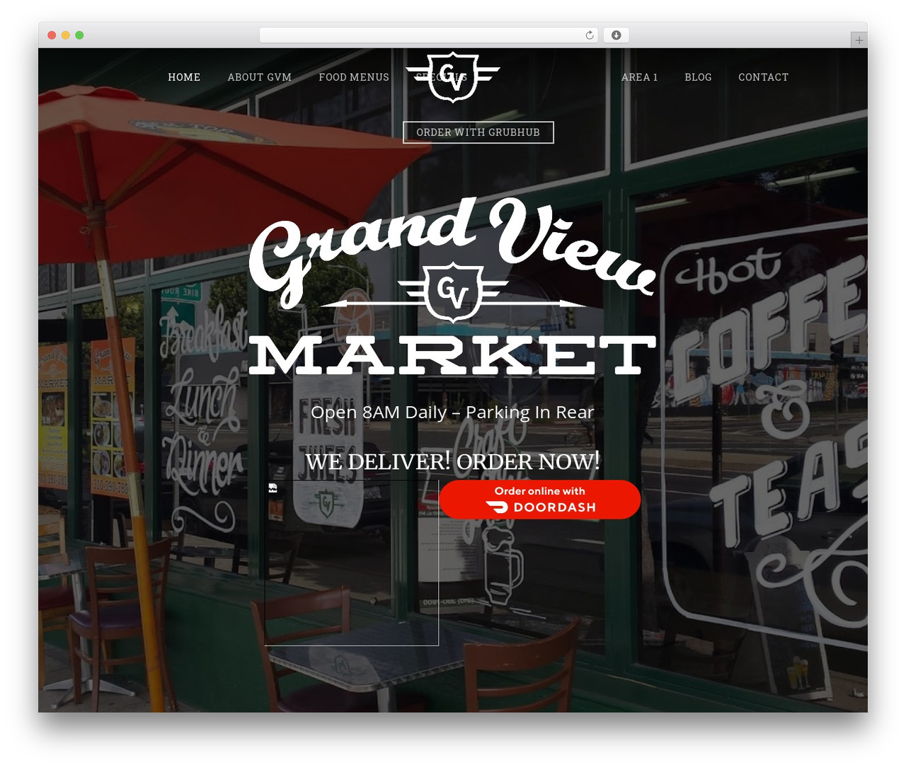 Salient WordPress theme - grandviewmarket.com