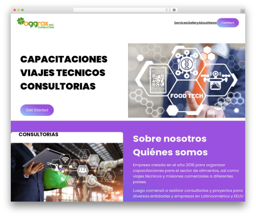 Sampler free WordPress theme - aggrox.com