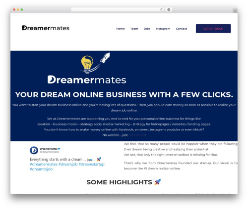 Theme WordPress Hello Elementor - dreamermates-ref.com