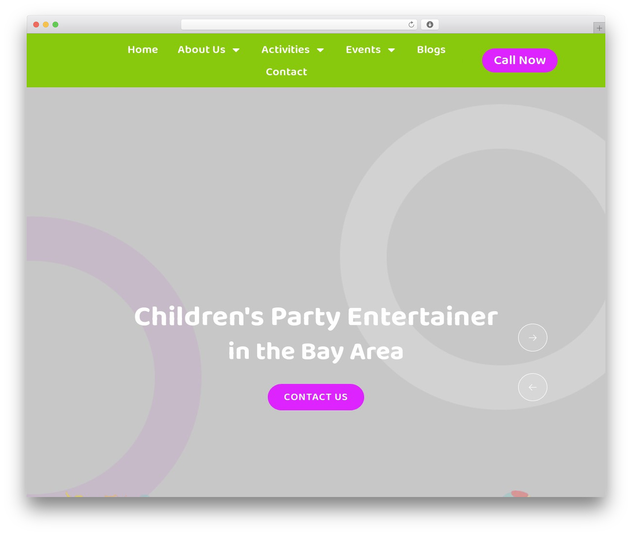 Theme WordPress Knirpse - entertainerforkids.com