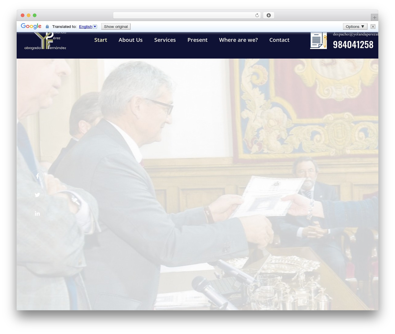 WordPress theme Hello Elementor - yolandaperezabogada.com