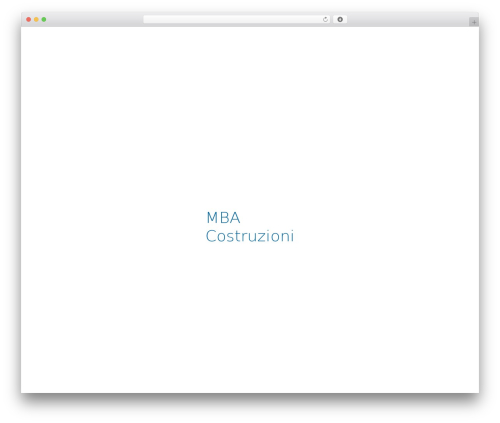 WordPress theme mba theme - mbacostruzioni.com