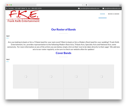 WordPress theme Perfect - therockbands.com