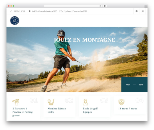 WordPress theme Grulf - golf-des-arcs.fr