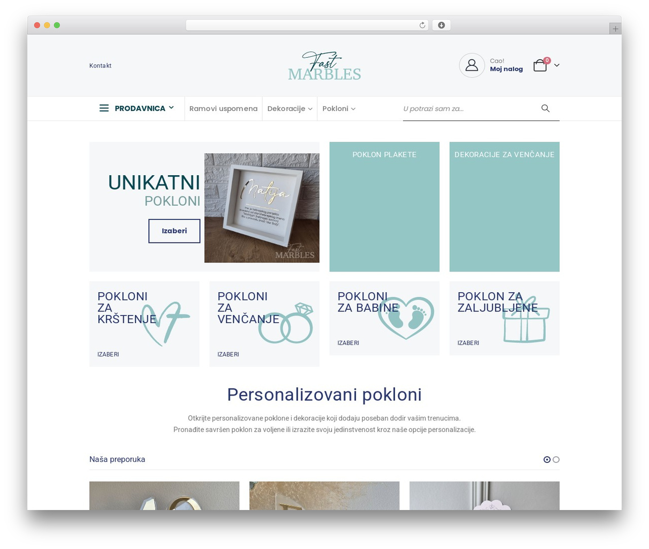 WordPress theme Porto - fastmarbles.com
