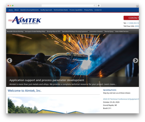 WordPress website theme Aimtek Theme - aimtek.com