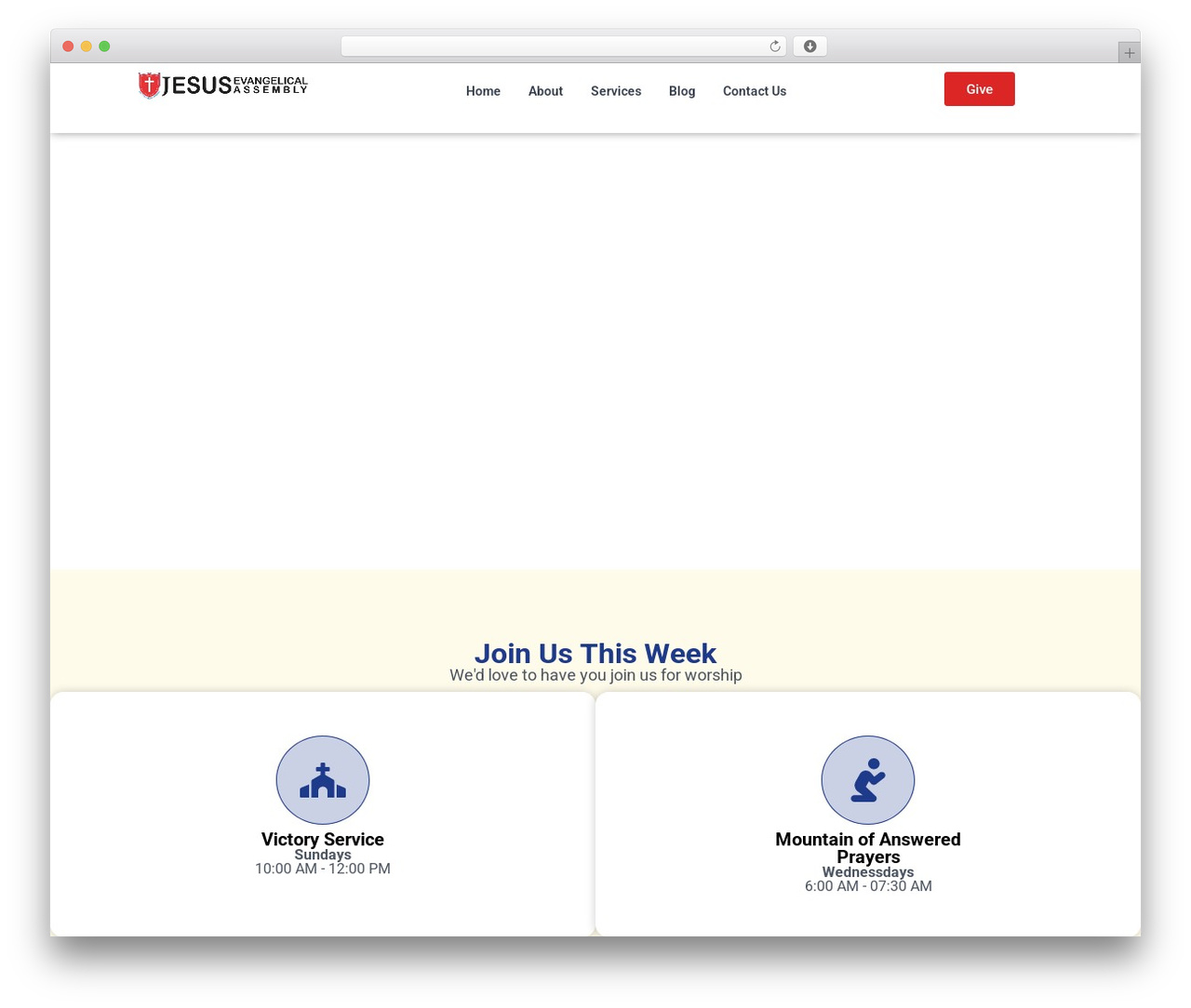 WP theme Hello Elementor - jeachurch.org