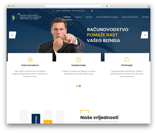 Amwal theme WordPress - megateam.ba