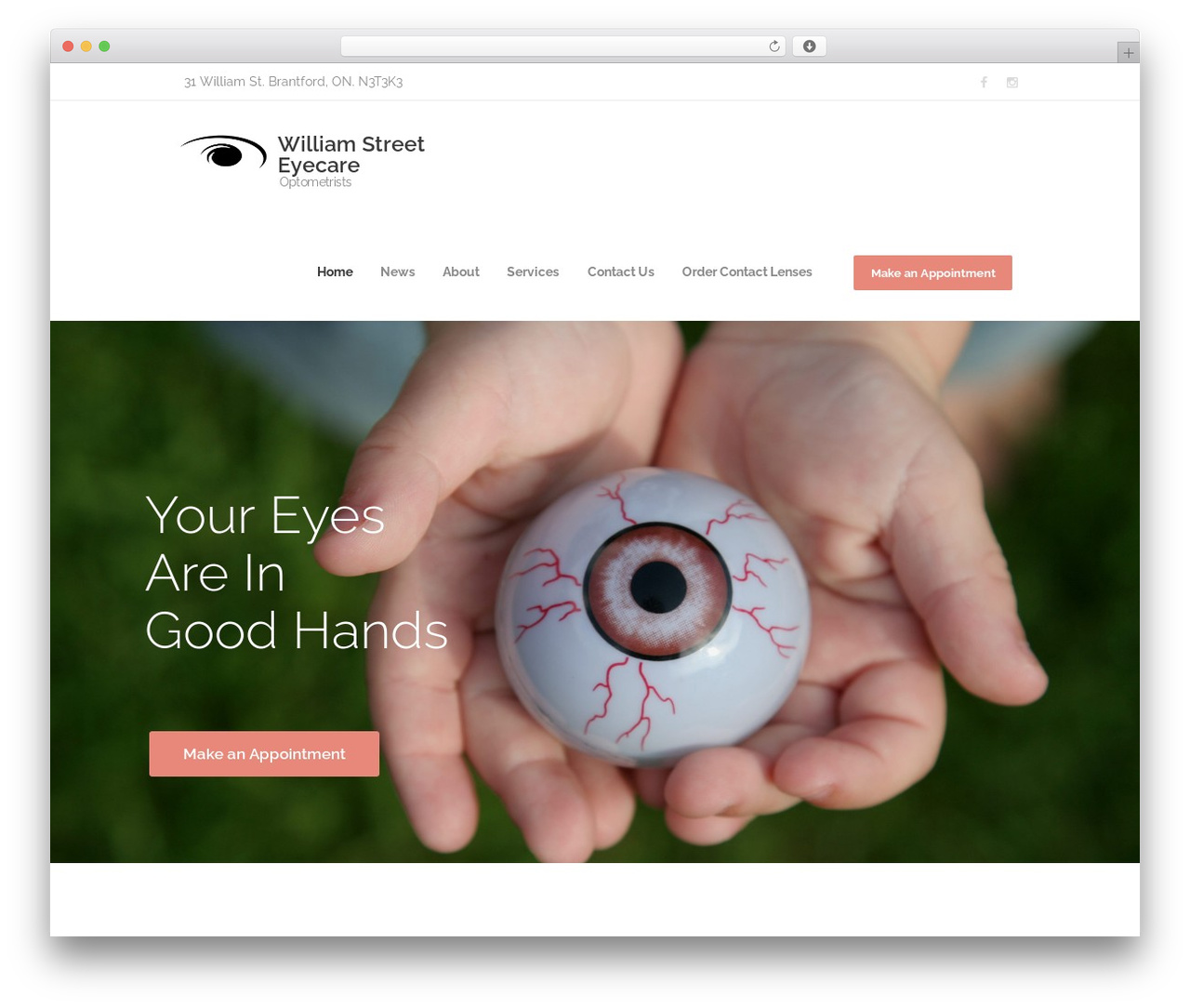 Best WordPress theme Optometry - williamstreeteyecare.com