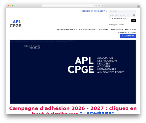 Hello Elementor WordPress theme - aplcpge.fr