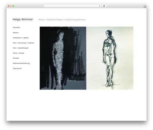 Maker WordPress website theme - www.wimmerkunst.de