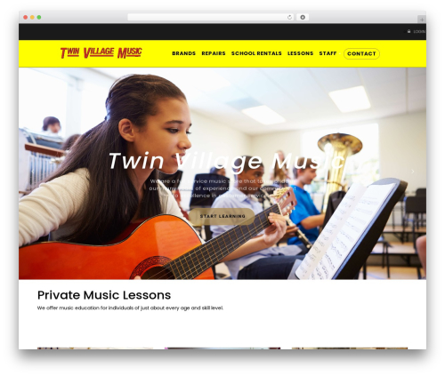 Melody WordPress theme - twinvillagemusic.net