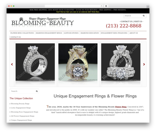 Theme WordPress DynamiX - bloomingbeautyring.com