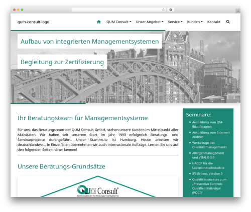 Thiel Webdesign theme WordPress - qum-consult.de