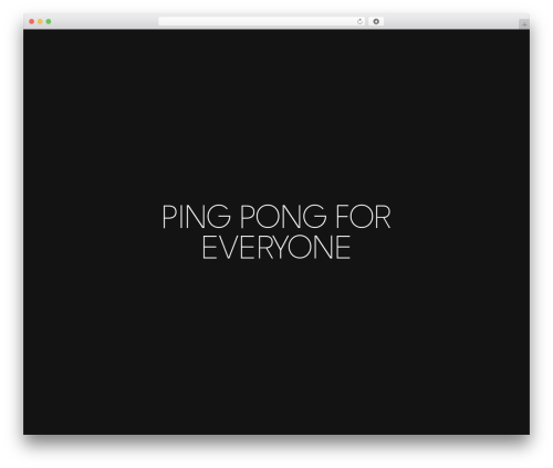 WordPress theme Bite - pingponglounge.ch