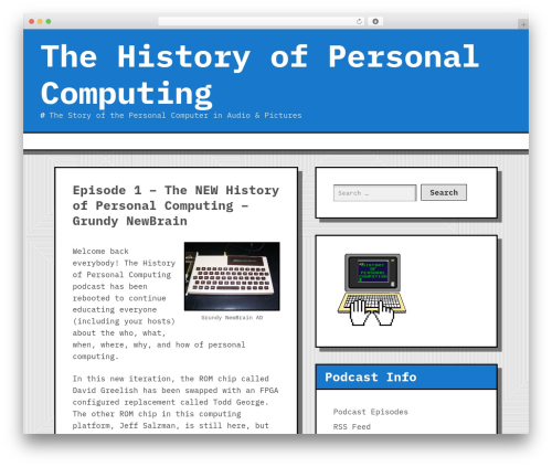 WordPress theme Analog - historyofpersonalcomputing.com