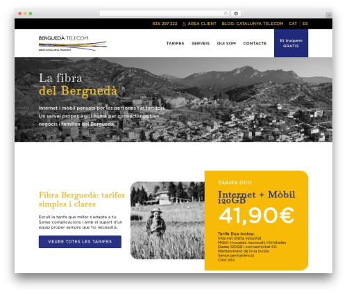 WordPress theme Salient - berguedatelecom.net