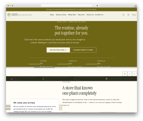 Bajaar essential WordPress plugin - puerariamirifica.com
