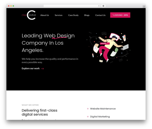 Clap Creative WordPress ecommerce theme - clapcreative.com