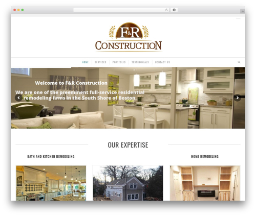 globe theme WordPress - frconstructioncompany.com