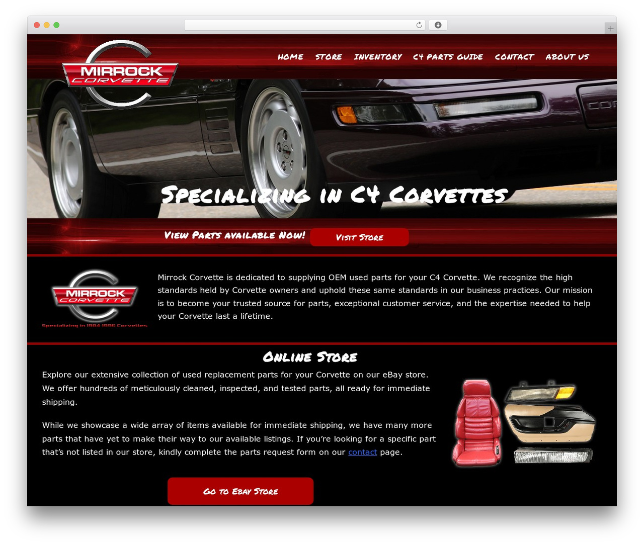OceanWP WordPress theme - mirrockcorvette.com