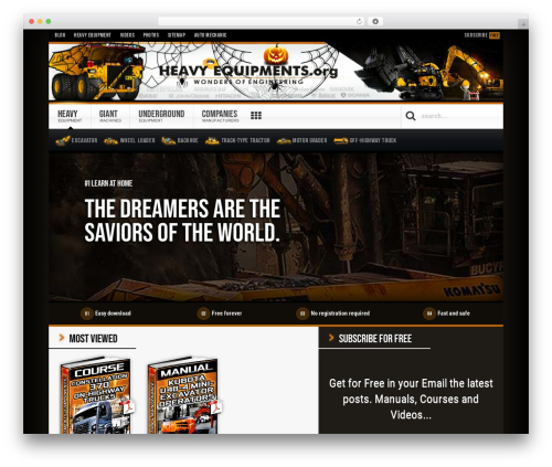 Streamline WordPress movie theme - heavyequipments.org