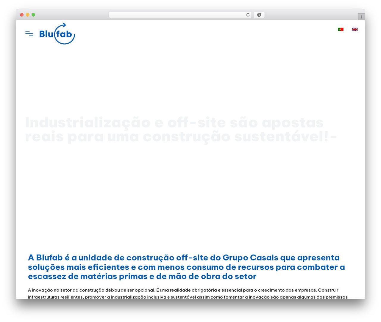 Theme WordPress Hello Elementor - blufab.pt