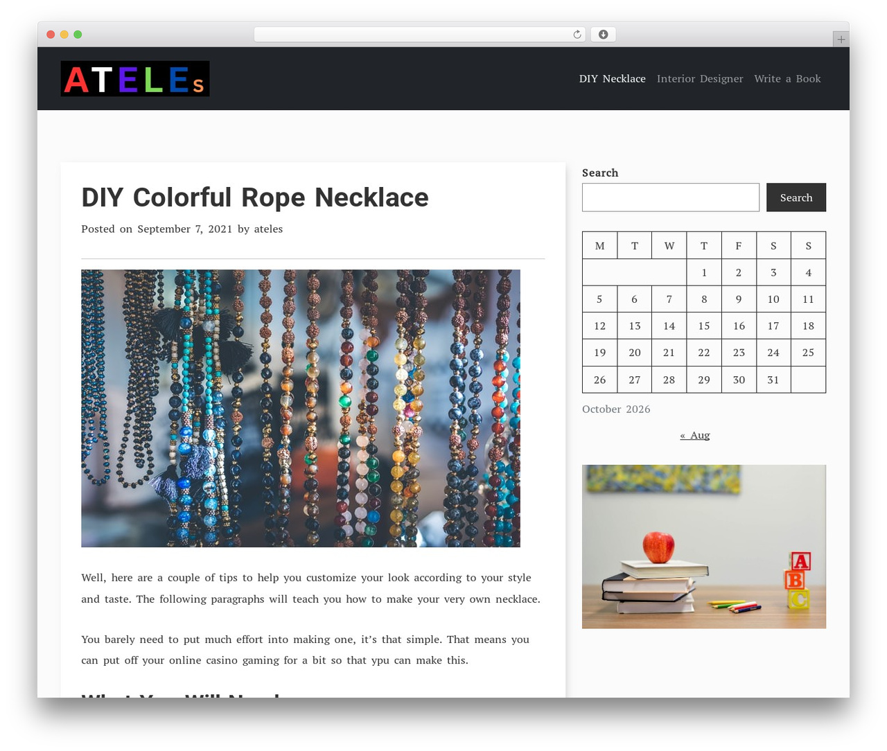 TryVary theme WordPress - ateles.net