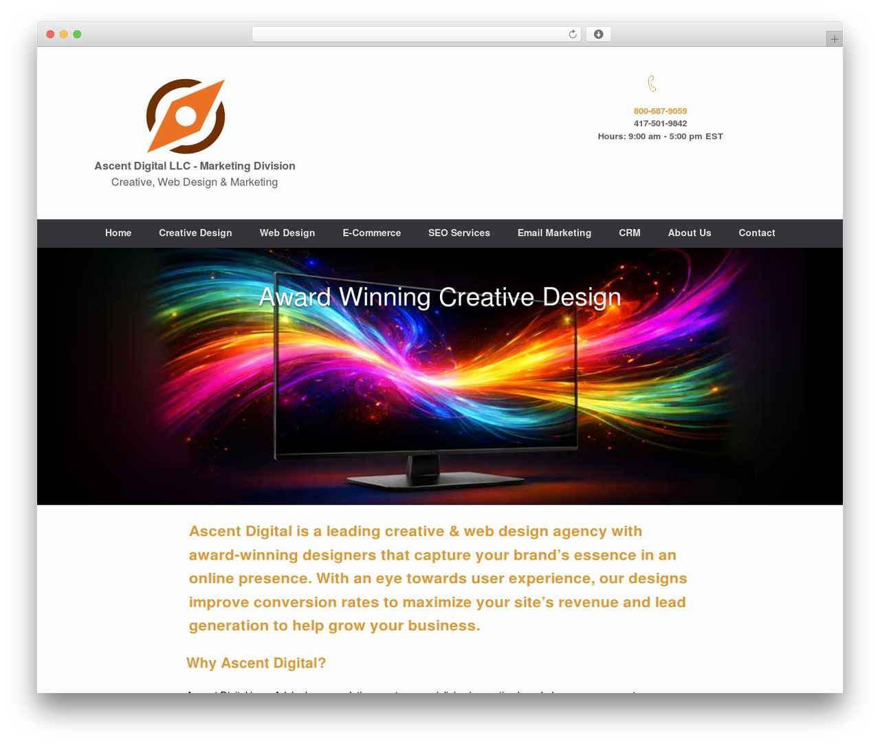 Vantage WordPress theme - ascentdigitaldesign.com