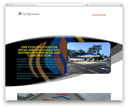WordPress theme Divi - anzpetroleum.com