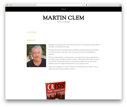 Writee theme WordPress free - martinclem.com