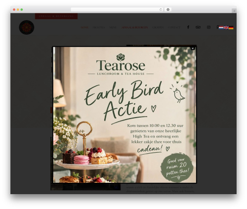 Qode restaurant WordPress plugin - tearose.nl