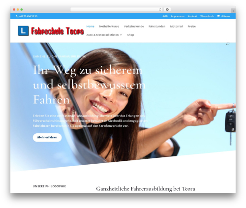 Divi theme WordPress - teora.ch