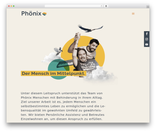 Divi WordPress theme - phoenix-soziale-dienste.de