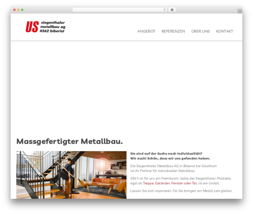 flextiger_theme1 WordPress theme design - siegenthaler-metallbau.ch